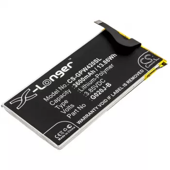 CAMERON SINO Akku Typ G020J-B für Google Pixel 4 XL 4XL G020P 3600mAh / CS-GPW420SL