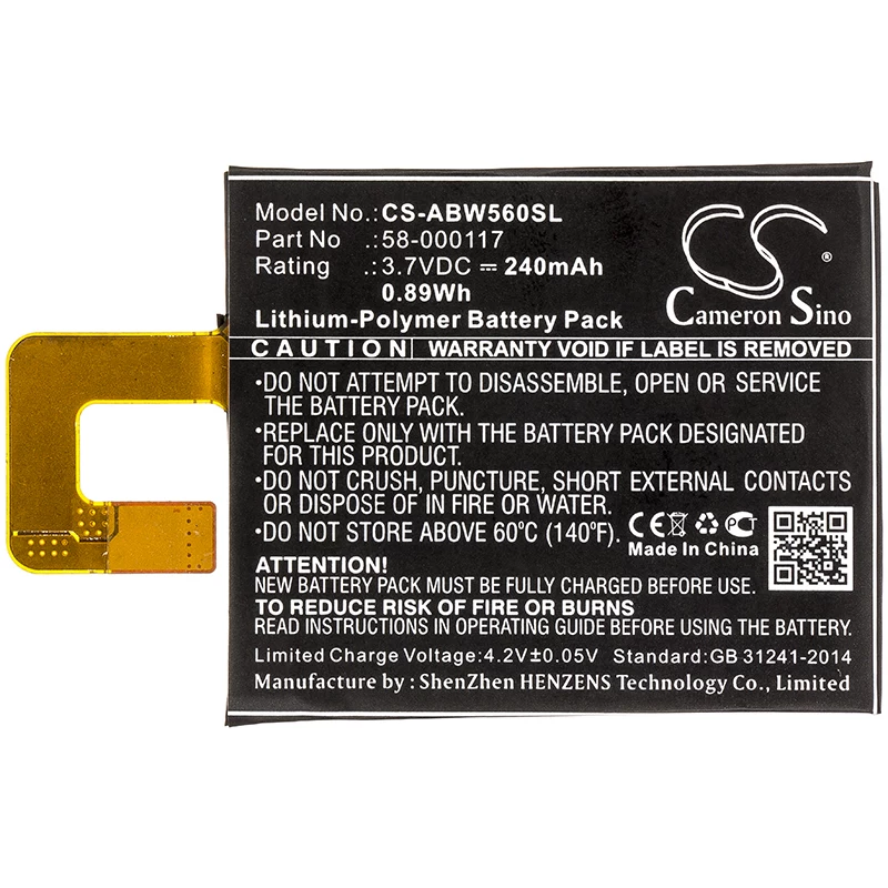 Cameron Sino Akku Typ 58-000117 für Amazon Kindle Oasis KO1 1 2 3 / CS-ABW560SL