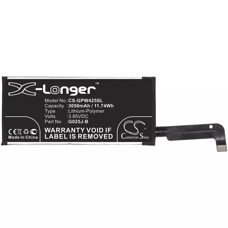 CAMERON SINO Akku Typ G025J-B für Google Pixel 4a 3050 mAh / CS-GPW425SL