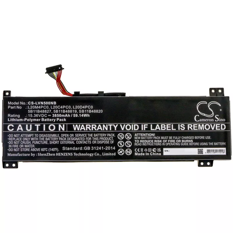 CAMERON SINO Akku Typ 5B11B48819 für Lenovo IdeaPad Gaming 3 / Legion 5 - CS-LVN500NB