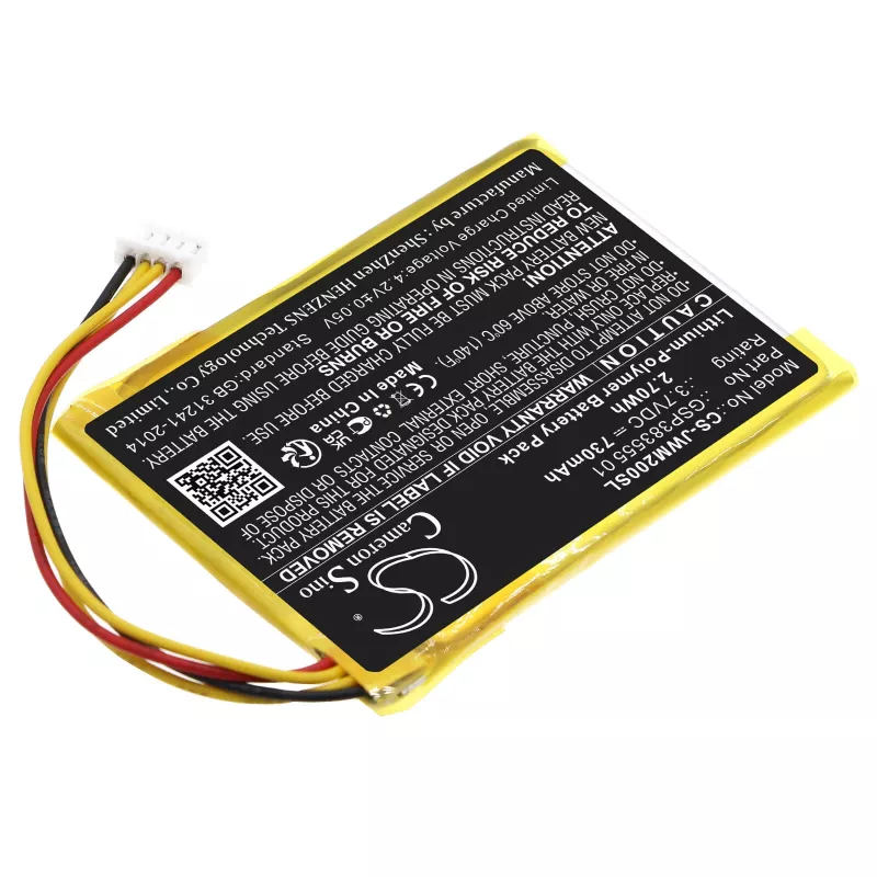 Cameron Sino Akku Typ GSP383555 01 für JBL Wind 2 / Wind2 - CS-JWM200SL