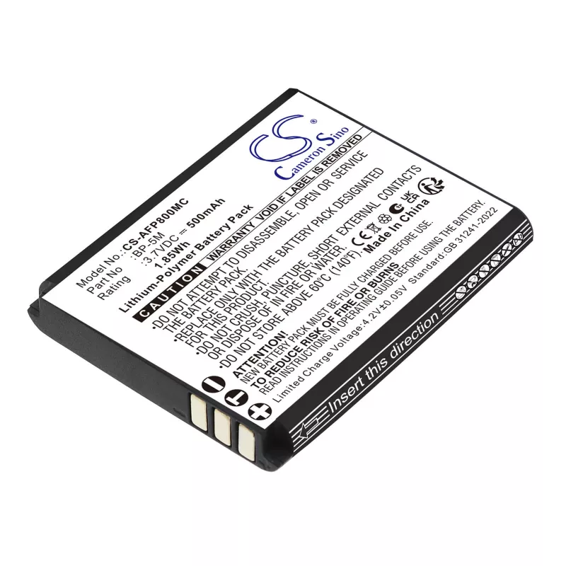 Cameron Sino Ersatzakku BP-5M für Agfaphoto Realishot WP8000 (500mAh) - CS-AFP800MC