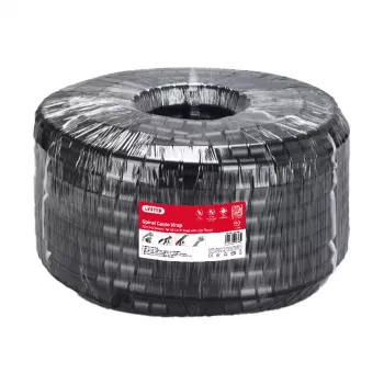 UNITEK Spiralkabel-Organizer, 5m, 22mm Durchmesser, Schwarz