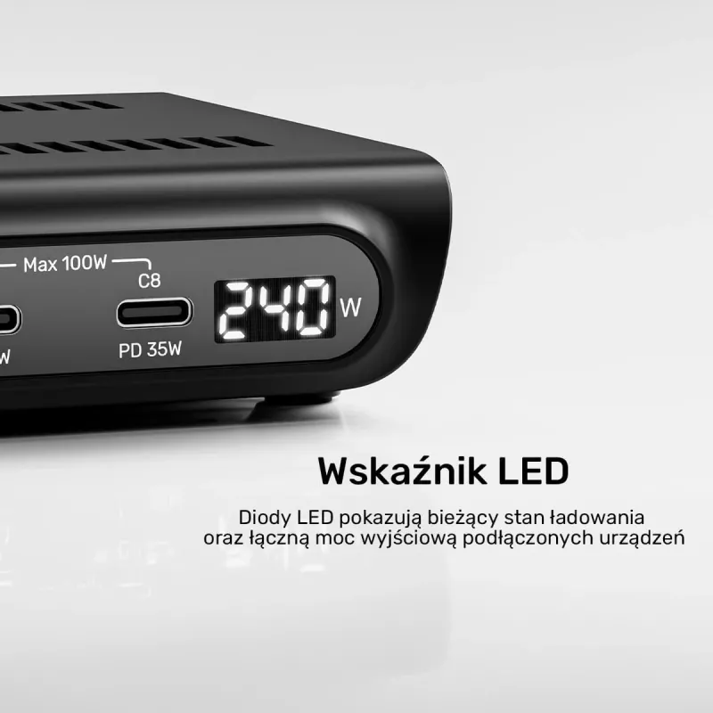 UNITEK 10-Port USB-C & USB-A 240W Charging Station