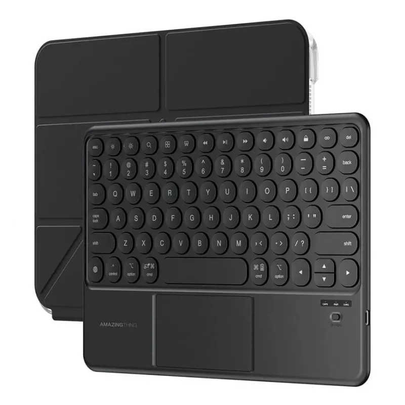 AMAZINGTHING Minimal Case KeyLite Combo Tastatur-Case für iPad Air 11 M2/M3/M4 (2024/2025/2026) - Schwarz