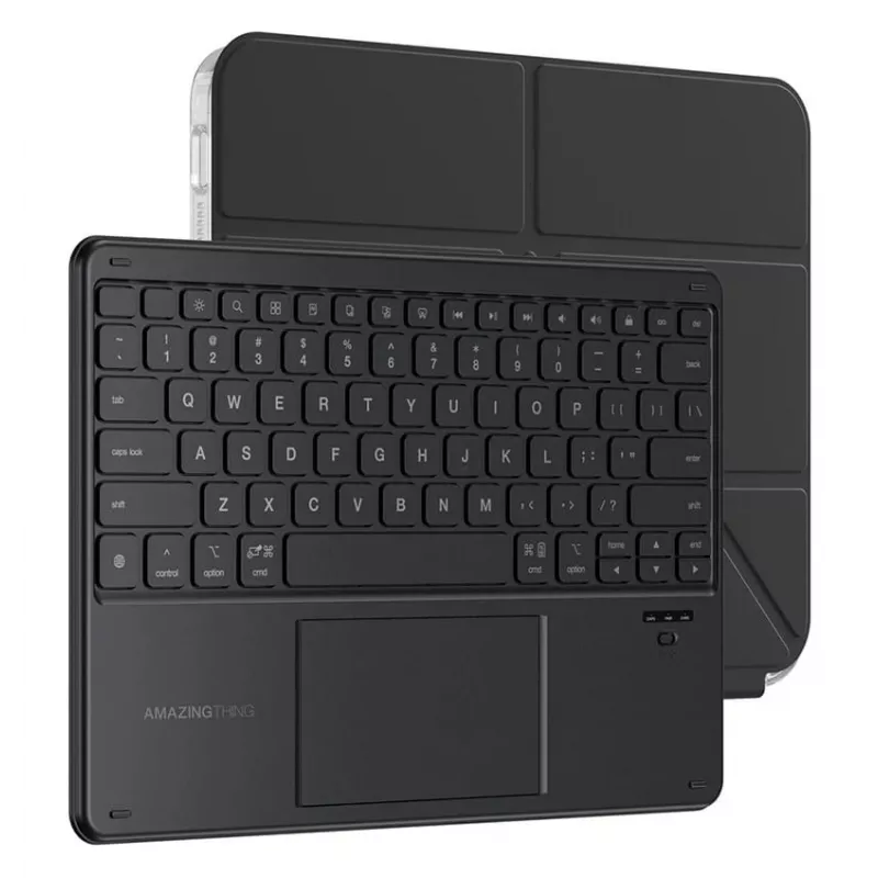 AMAZINGTHING Minimal Case Keylite Combo Tastaturcase für iPad 11 2025 - Schwarz