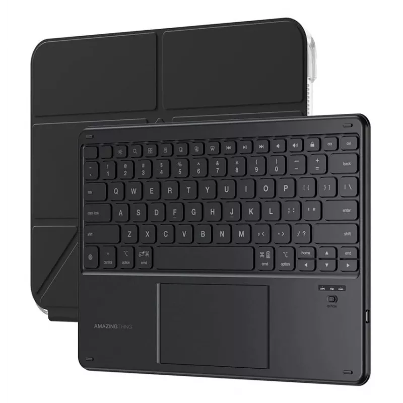AMAZINGTHING Minimal Case Keylite Combo Tastaturcase für iPad 11 2025 - Schwarz