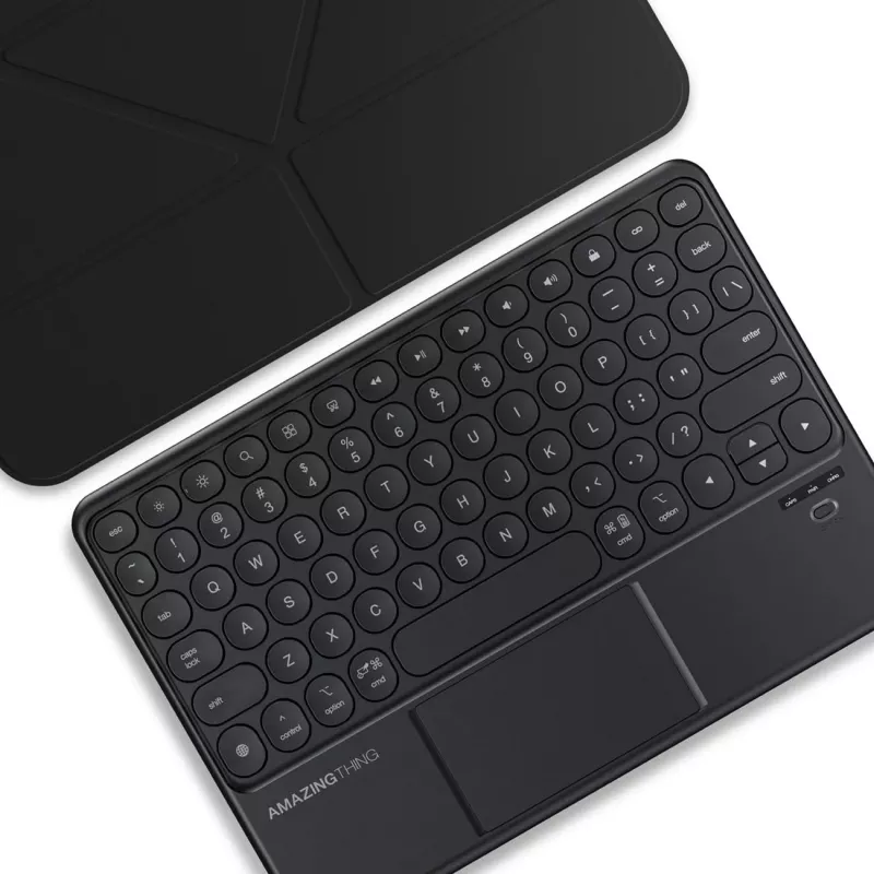 AMAZINGTHING Minimal Case Keylite Combo Tastaturcase für iPad 11 2025 - Schwarz