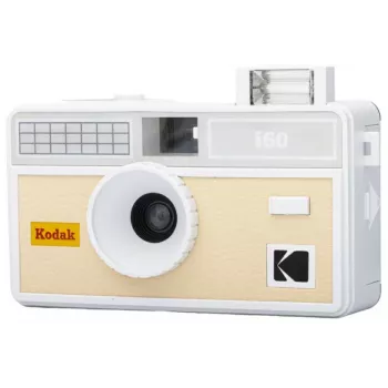 KODAK I60 35mm Einwegfilmkamera mit eingebautem Blitz, Beige-Grau