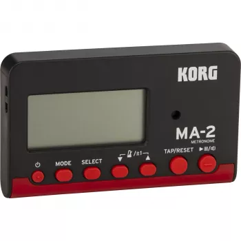 Korg MA2-BKRD LCD Taschen-Digital-Metronom Schwarz/Rot