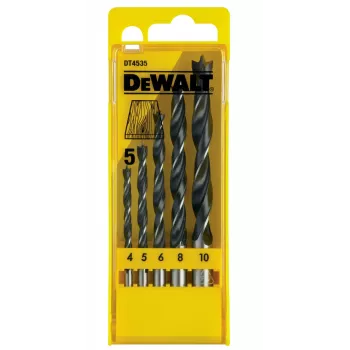 DEWALT DT4535 Brad Point Bohrer-Set 5-teilig 4-10mm