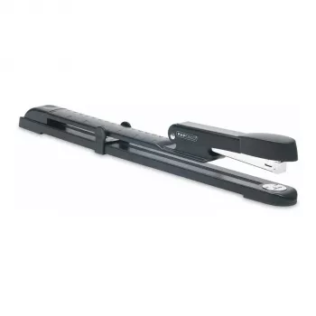 Rapesco Marlin Langarm-Heftgerät aus Metall - 25 Blatt - Schwarz - Flachheftung - Metall - 47 mm - 386 mm
