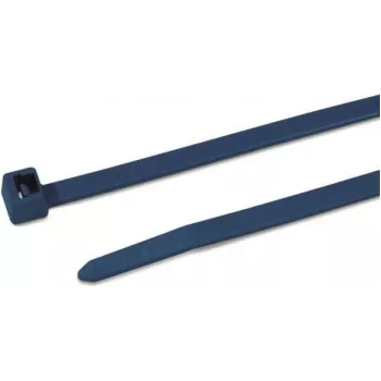 HellermannTyton 111-01225 Standard-Kabelbinder, blau, 100 mm Länge, 2,5 mm Breite, Polyamid 6.6, 100er-Pack
