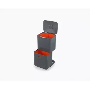 Joseph Joseph Mülleimer Totem 60 L Grau