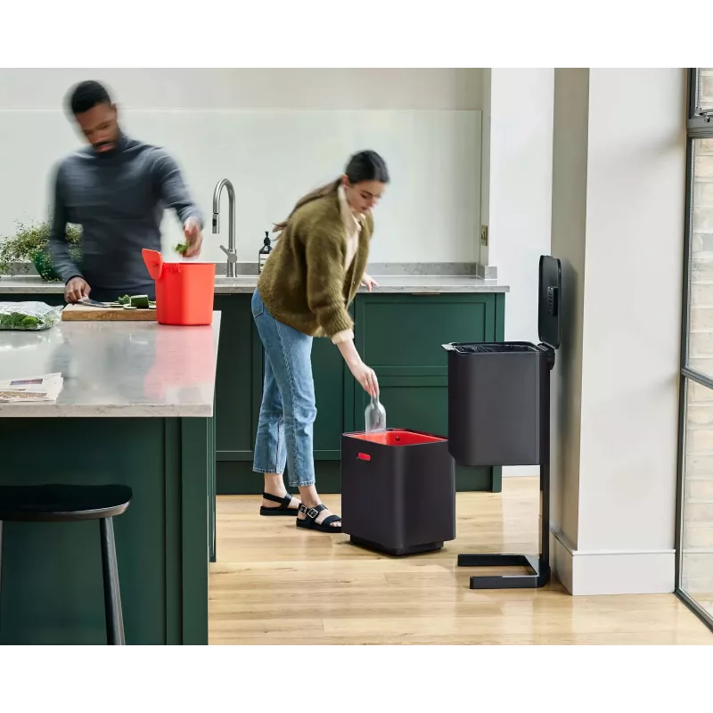 Joseph Joseph Totem Max 60L Schwarz Abfall- und Recyclingbehälter