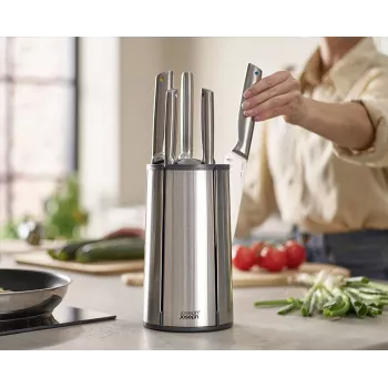 Joseph Joseph Elevate Messer-Set aus Edelstahl mit Karussell, 5-teilig