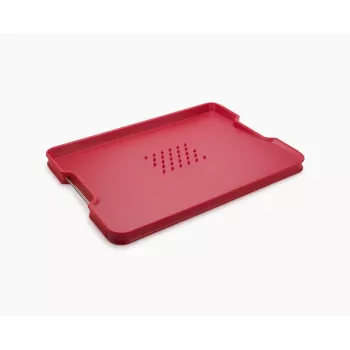 Joseph Joseph Cut&Carve Plus doppelseitiges XL-Schneidebrett Rot