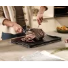 Joseph Joseph Cut&Carve Plus großes schwarzes Schneidebrett mit integrierten Fleischhaltezacken