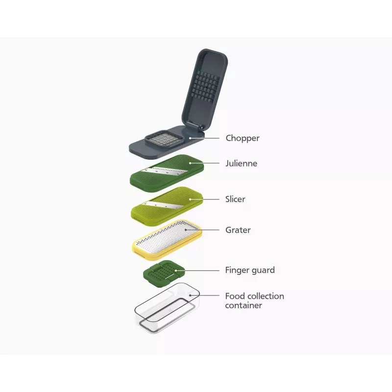 Joseph Joseph Multi-Prep Food Preparation Set mit Schüssel und 4 Klingen 20222