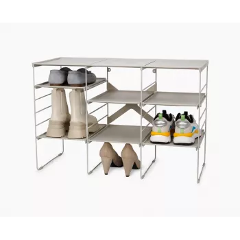 Joseph Joseph Level Plus Großer verstellbarer Schuhschrank Ecru