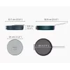Joseph Joseph Space Fold Handle Ceramic Non-Stick 28cm Blue Saute Pan with Lid