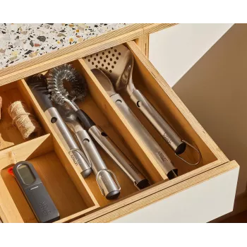 Joseph Joseph GrillOut 4-teiliges Edelstahl BBQ-Besteck-Set mit Aufbewahrungsbox