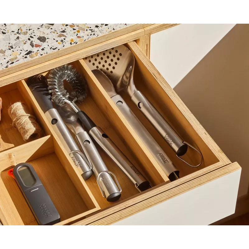 Joseph Joseph GrillOut 4-teiliges Edelstahl BBQ-Besteck-Set mit Aufbewahrungsbox