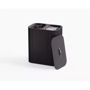 Joseph Joseph Tota Twin Luxe 90L Wäschesortierer Schwarz