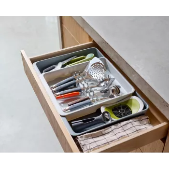 Joseph Joseph DrawerStore Erweiterbarer Besteck-Schubladenorganizer Grau 8500017