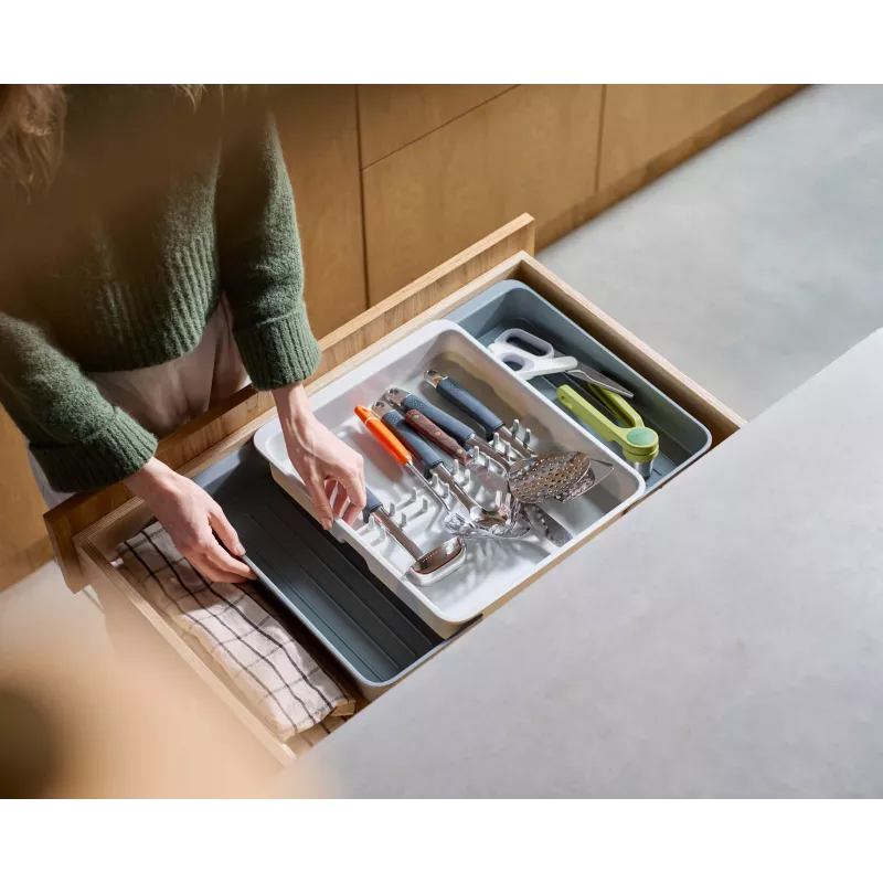 Joseph Joseph DrawerStore Erweiterbarer Besteck-Schubladenorganizer Grau 8500017