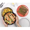 Joseph Joseph M-Cuisine 4-teiliges orangefarbenes Mikrowellen-Kochset