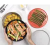 Joseph Joseph M-Cuisine 4-teiliges orangefarbenes Mikrowellen-Kochset