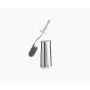 Joseph Joseph Flex 70517 Edelstahl-Toilettenbürste mit Silikonkopf, Silber/Grau