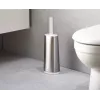 Joseph Joseph Flex 70517 Edelstahl-Toilettenbürste mit Silikonkopf, Silber/Grau
