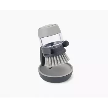 Joseph Joseph Palm Scrub Grey Spülbürste mit integriertem Spülmittelspender