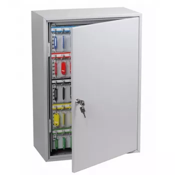 Phoenix Safe KC0604K Schlüsselkasten - Grau - 200 Haken - Schlüsselschloss - 380 x 140 x 550 mm