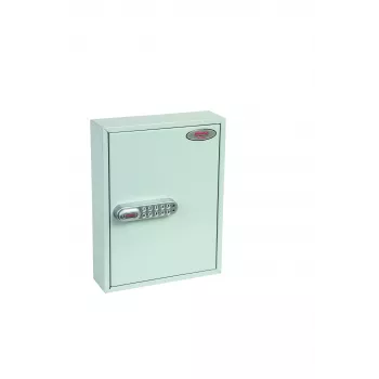Phoenix Safe KC0601E Schlüsseltresor - Grau - 42 Haken - Elektronikschloss - Wandmontage - 270 x 80 x 350 mm
