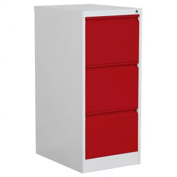 Phoenix Safe feuerfester Aktenschrank 3 Schubladen Rot