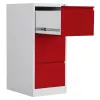 Phoenix Safe feuerfester Aktenschrank 3 Schubladen Rot
