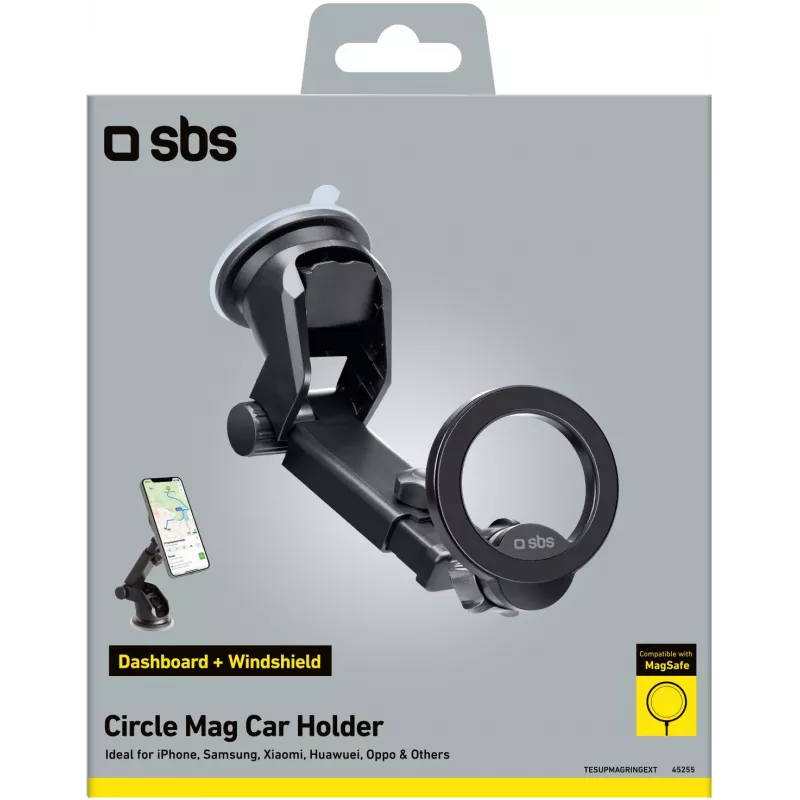 SBS TESUPMAGRINGEXT MagSafe-Halterung, schwarz