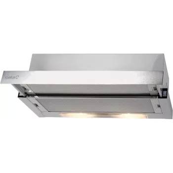 Cata Einbau-Dunstabzugshaube TF-2003 DURALUM 700, Teleskop, Breite 70cm, Max 390 m³/h, LED, Edelstahl