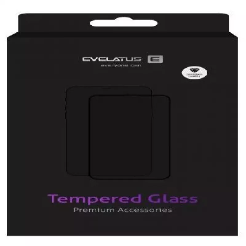 Evelatus Huawei P Smart 2019 2.5D Full Cover Japan Glue Glass Anti-Static Screen Protector