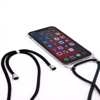 Evelatus Apple iPhone X/XS Case with Rope Black Transparent