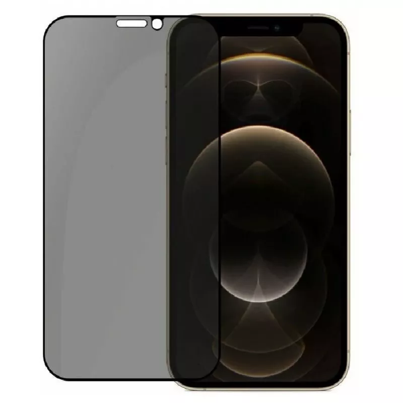 Evelatus Apple iPhone 12/12 Pro 6,1 inch Privacy 2.5D Silk Full Cover Japan Glue Anti-Static Screen Protector