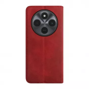 Evelatus Xiaomi Redmi 14C 4G/ 14C 5G / Redmi A4 / POCO C75 PU Leather Book Case Red
