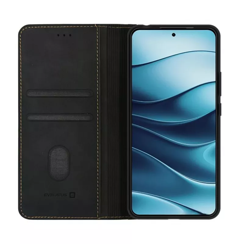 Evelatus Book Case für Xiaomi Redmi Note 14 5G - Schwarz