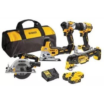 DEWALT DCK502P3 18V XR Set aus 5 bürstenlosen Werkzeugen, 3 x 5.0Ah