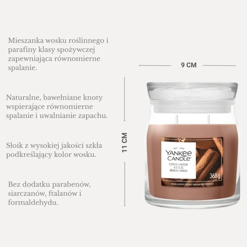 YANKEE CANDLE Duftkerze im Glas Cinnamon Stick 623g