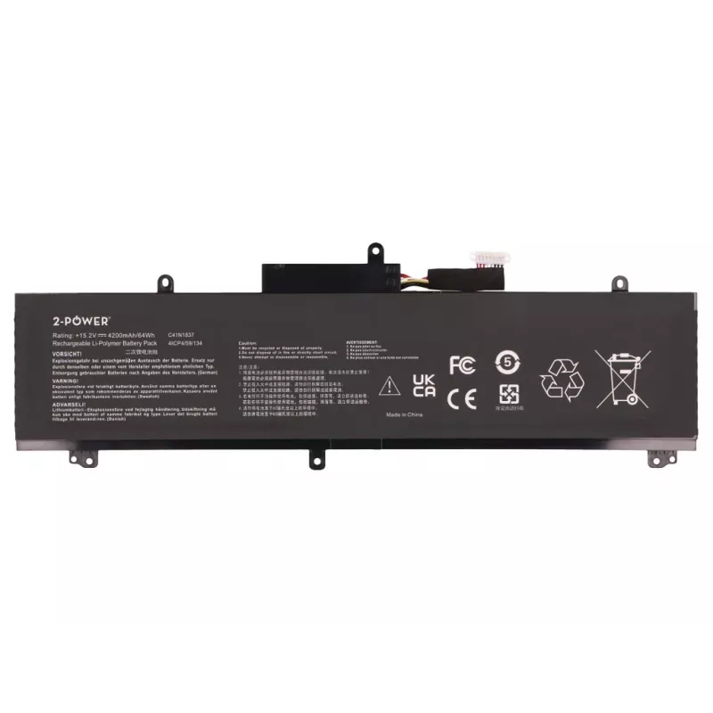 2-Power Main Battery Pack Asus GA502DU - 64 mAh