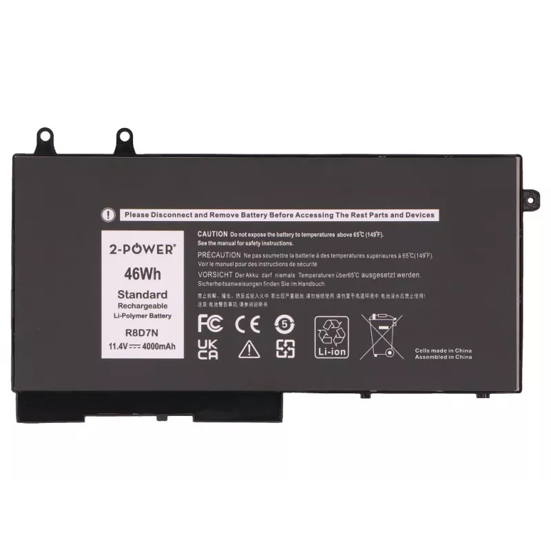 2-Power Dell Latitude 5400 Main Battery Pack - Akku - 46 mAh